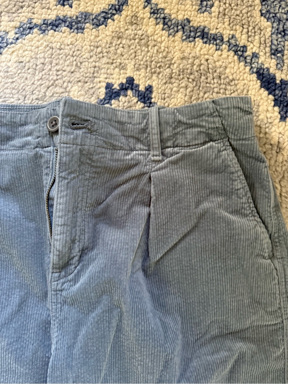 AYR Light Blue Corduroy Trousers - Picture 2 of 3